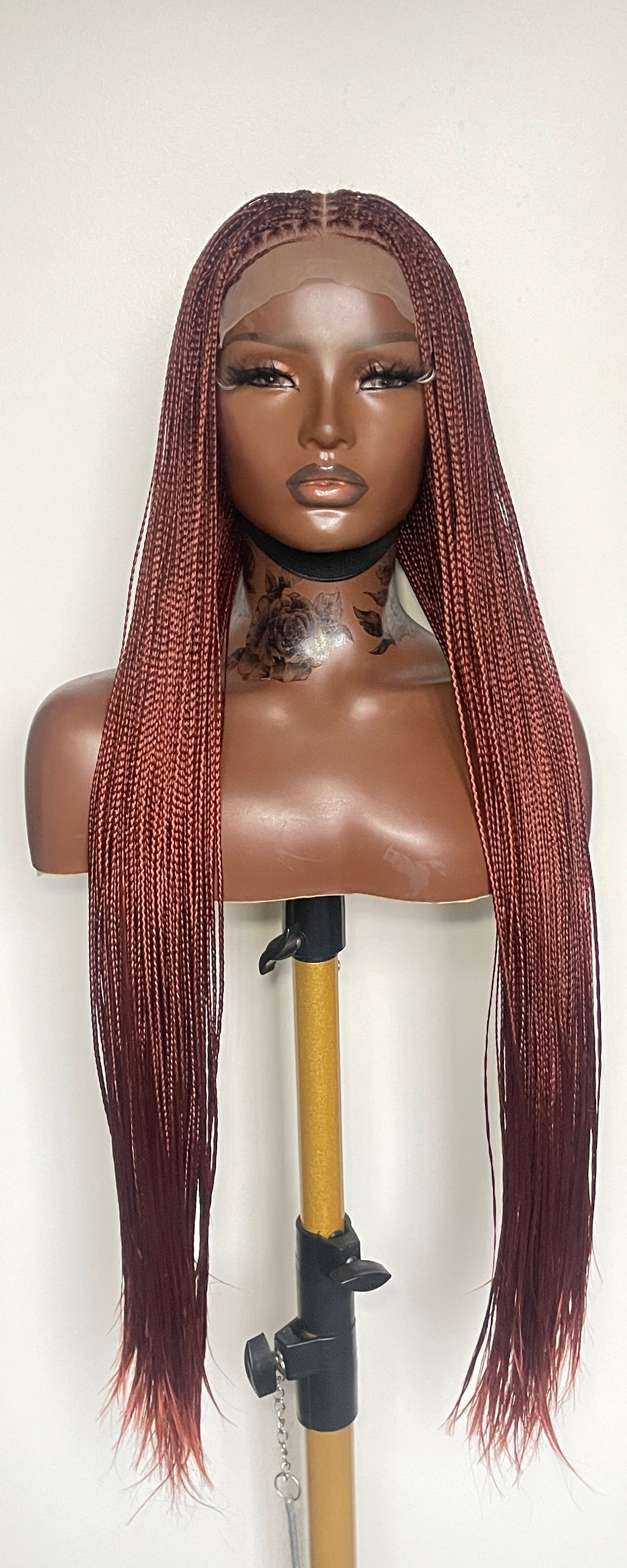 Ready to ship bone straight braided wig