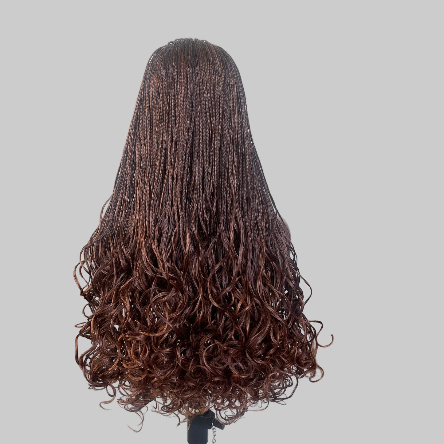 Ready to ship, Human hair lace, Sena French curly braided wig, 33/30