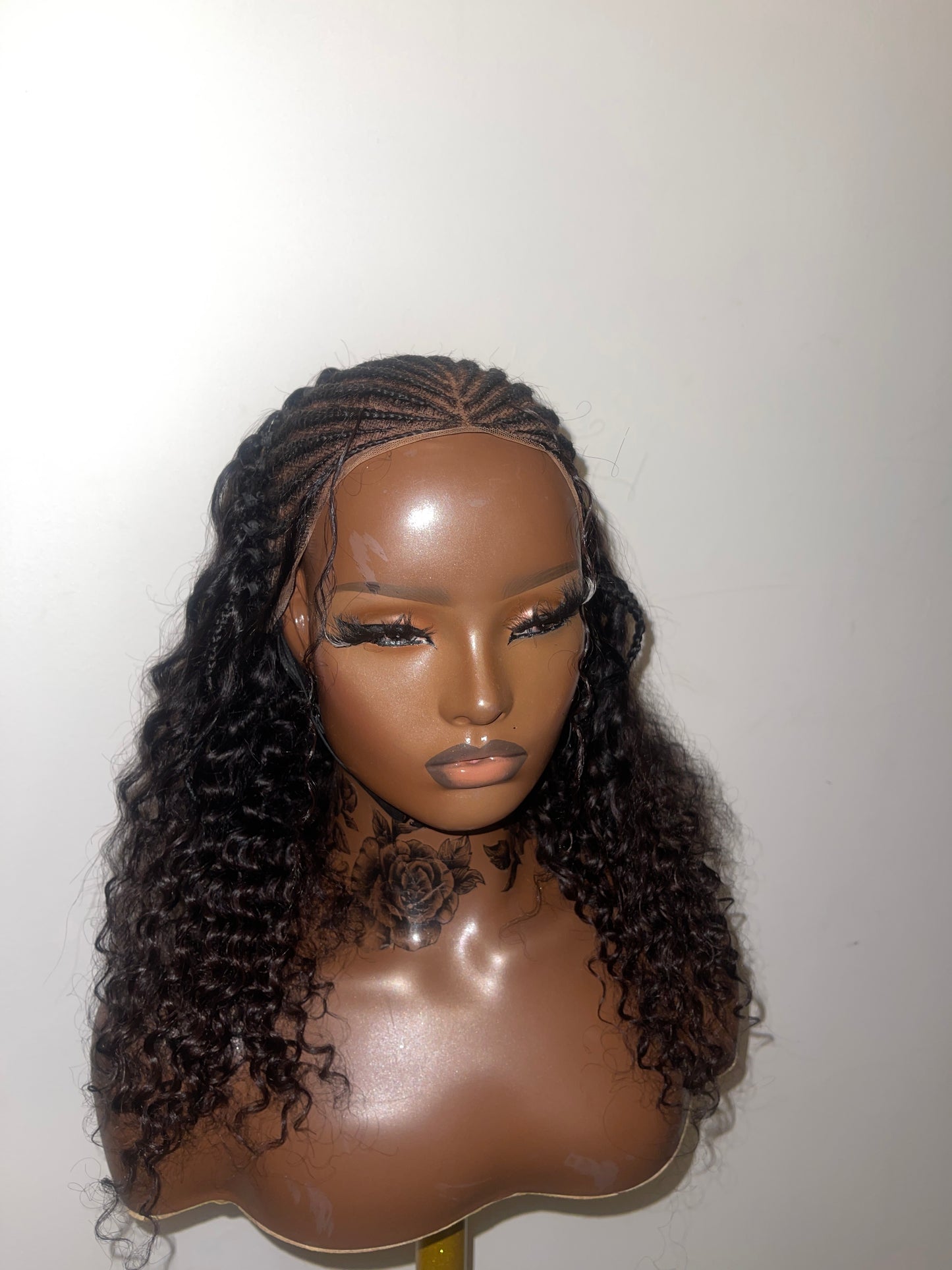 Fulani cornrow braided wig