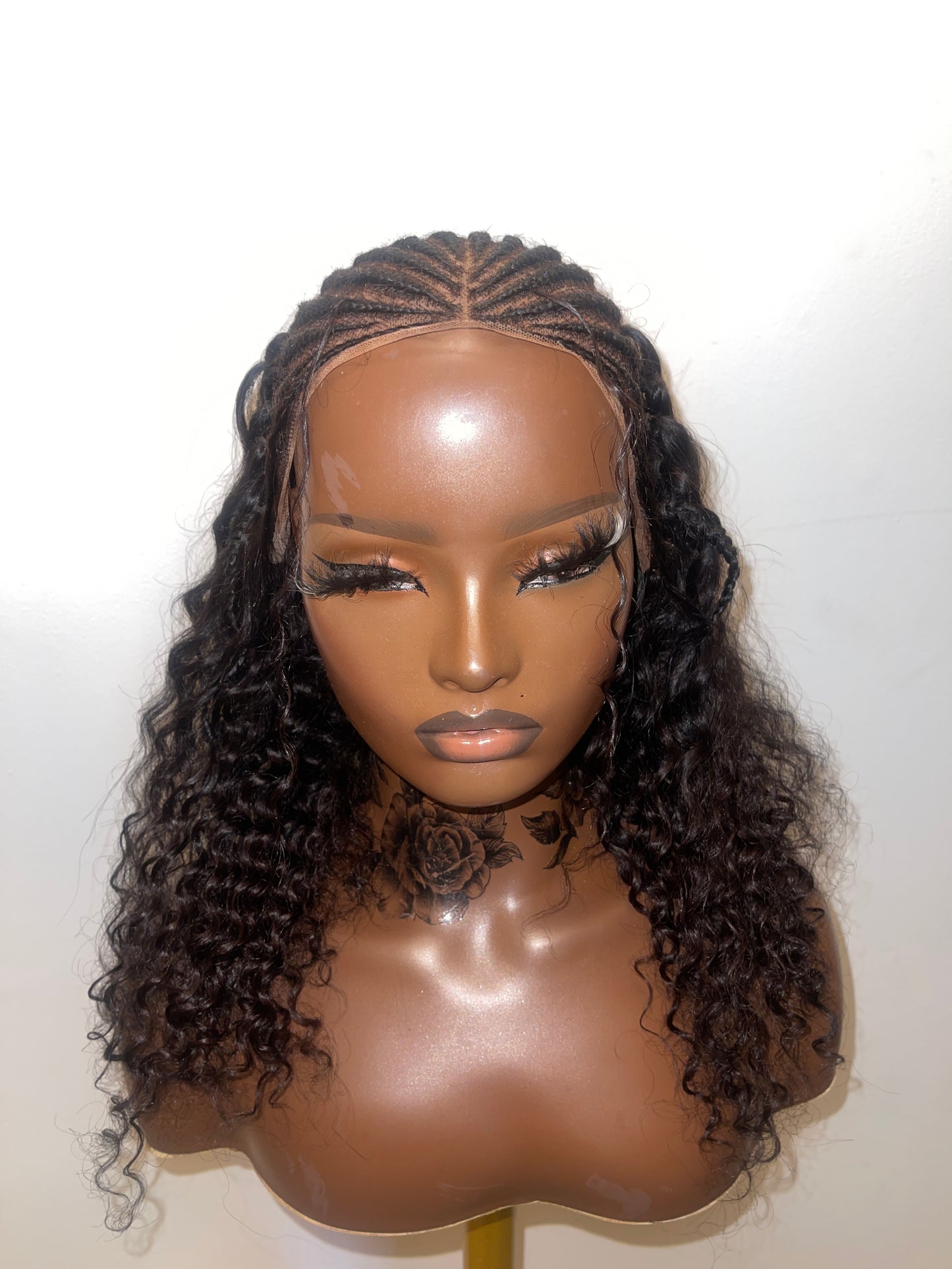 Fulani cornrow braided wig