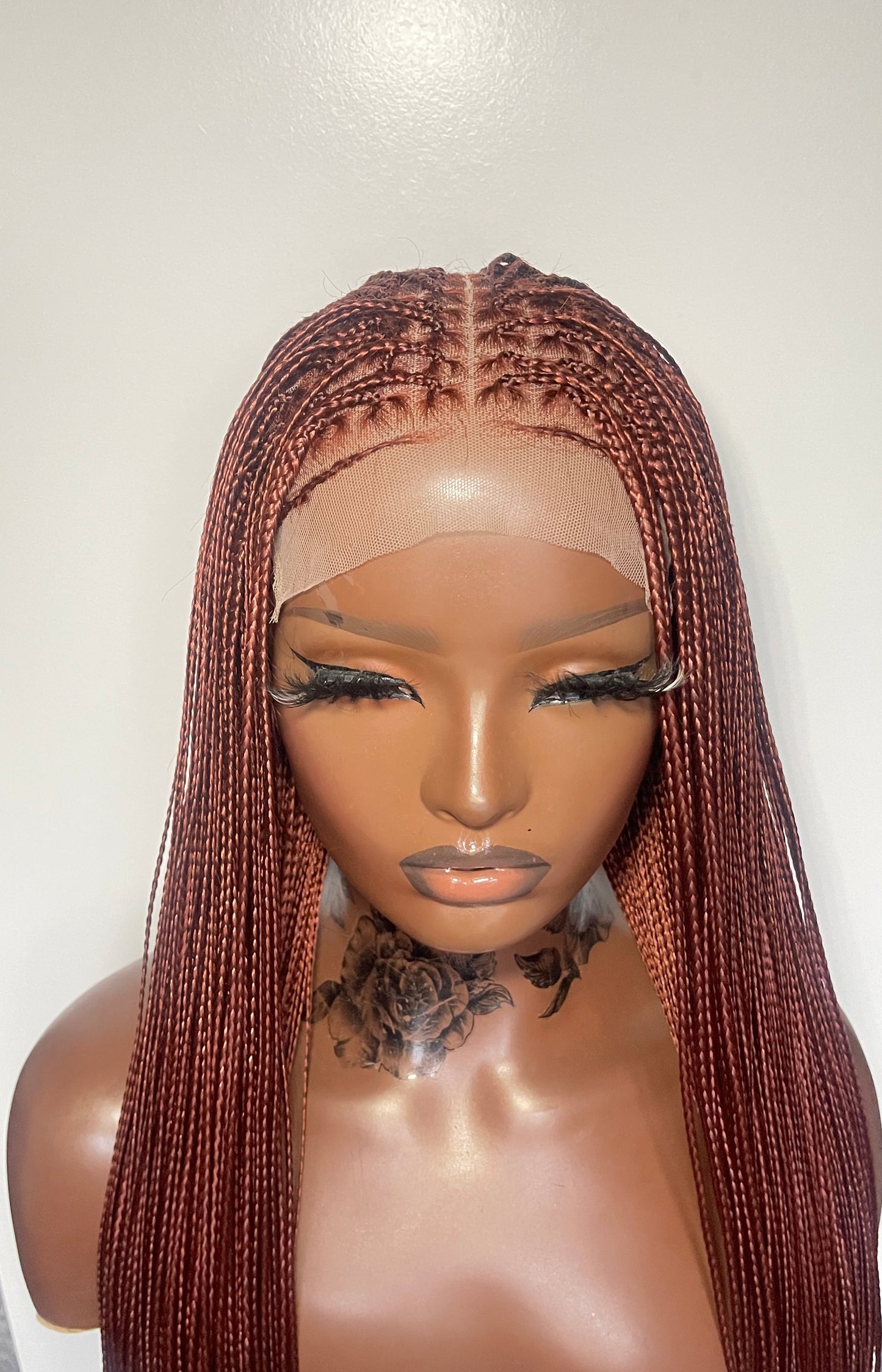 Ready to ship bone straight braided wig