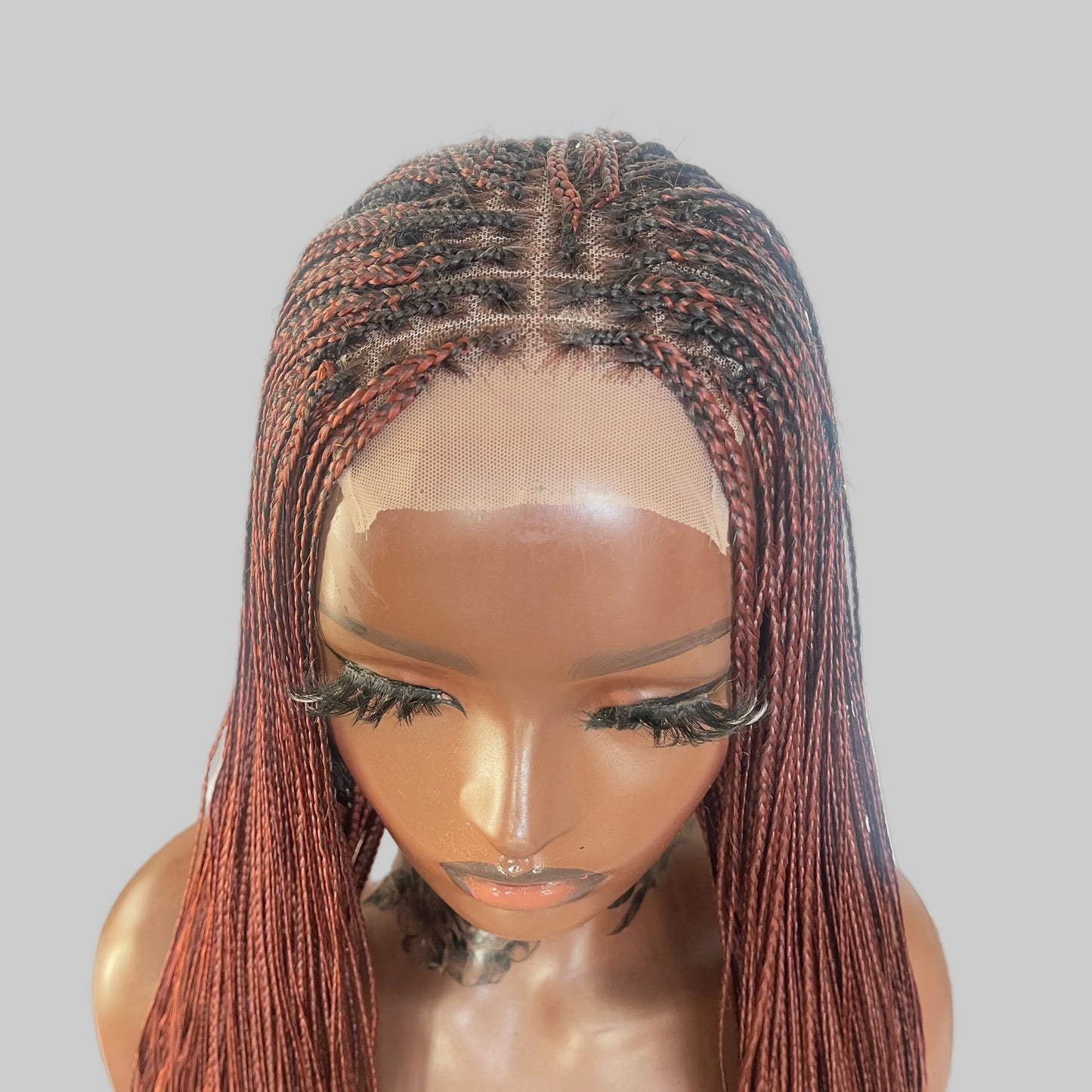 Ready to ship, French curly braided wig, 24 inches
