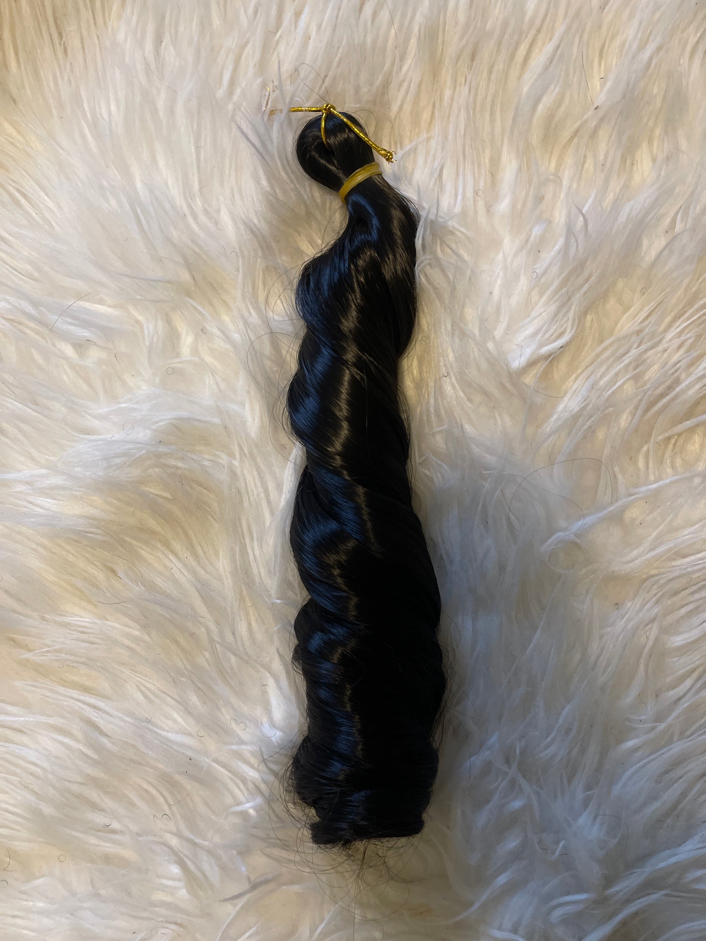 Midnight, 1b, 14 inches, Spiral hair extensions
