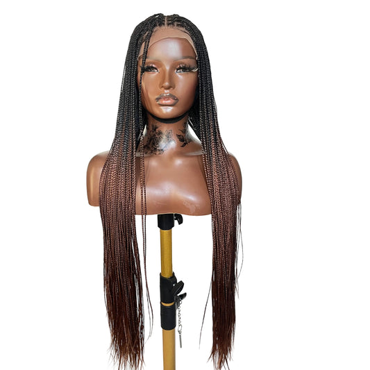 Ready to ship Ombre Black Brown bone straight braids