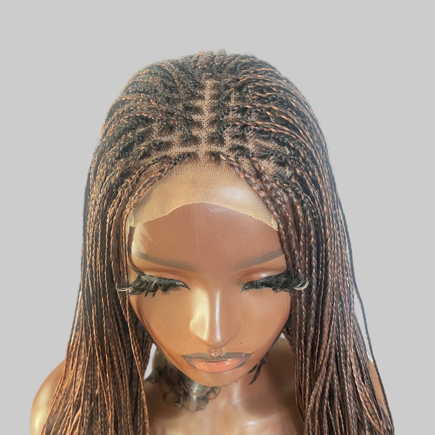Ready to ship, Human hair lace, Sena French curly braided wig, 33/30