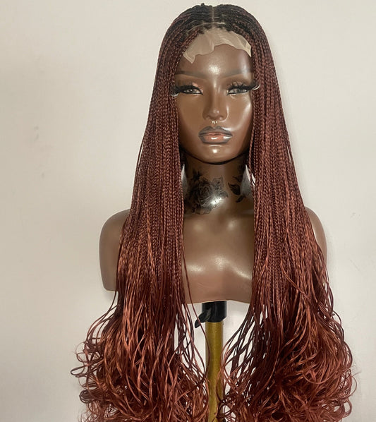 Ready to ship, French curly braided wigs , 24 inches