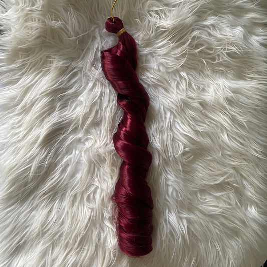 Burgundy, 24 inches, Spiral hair extensions