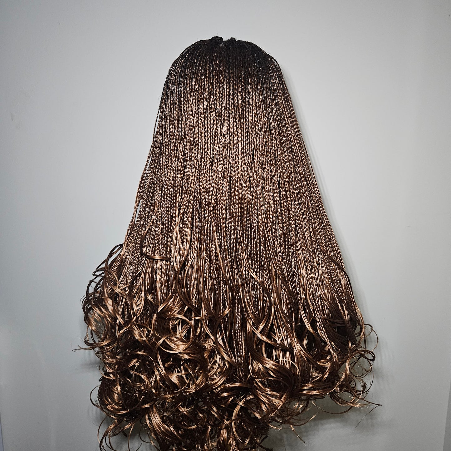 Abena, 16 inches, french curly braided wig