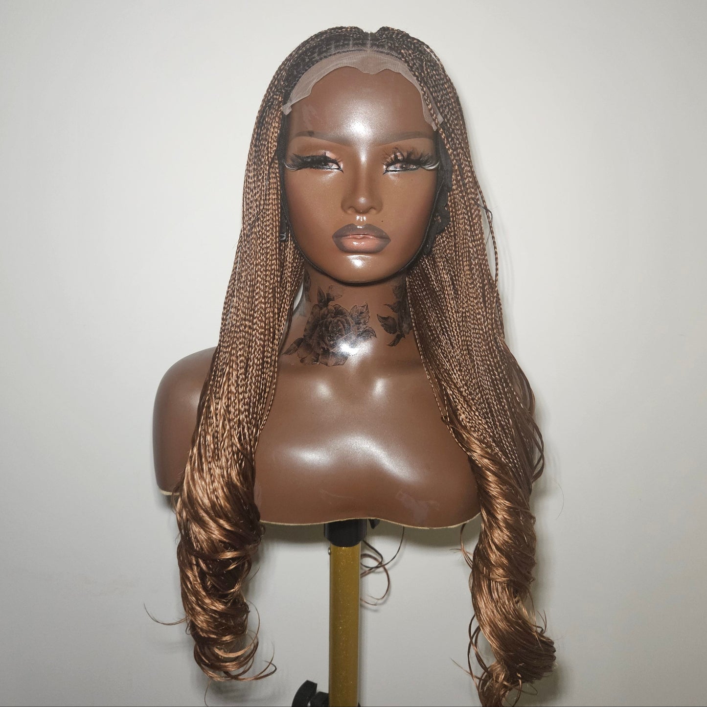 Abena, 16 inches, french curly braided wig